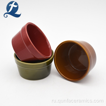 Оптом Безопасный Красивый Торт Керамический Ramekin